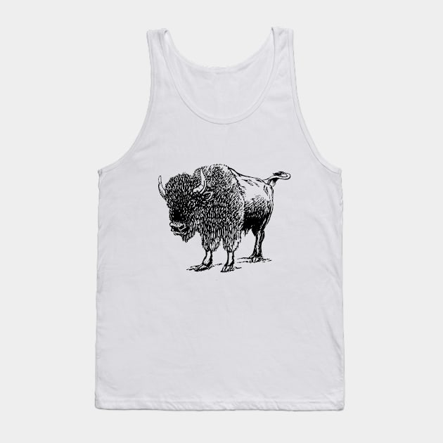 Cute bison gift ideas, bison tees bison hoodies Tank Top by WeLoveAnimals